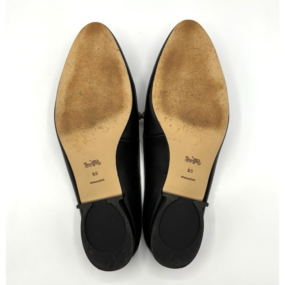 COACH Irene Mules Women's Size 8.5 B Black Leather Slip On Shoe - Picture 7 of 7